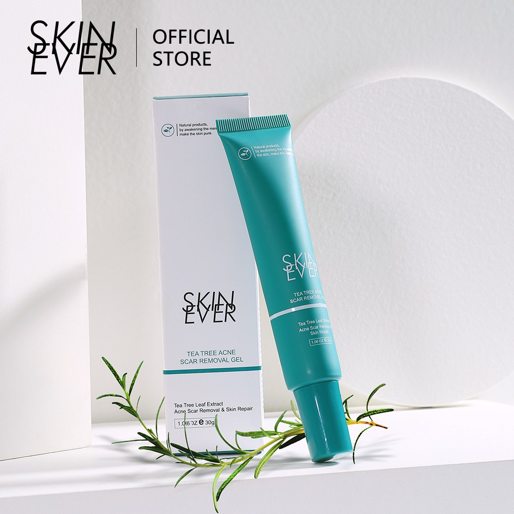 Gel làm mờ sẹo mụn SKIN EVER chiết xuất từ cây trà chăm sóc da hiệu quả 30g