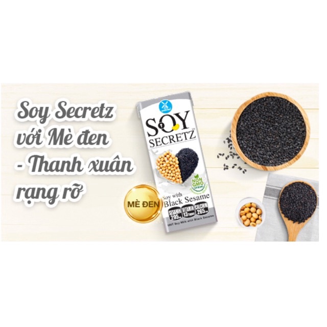 [SIÊU BỔ] Sữa đậu nành Soy secretz 180ml  - Thái Lan