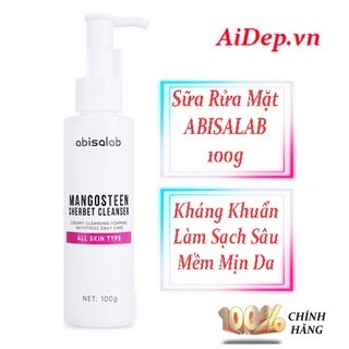 Sữa rửa mặt đá bào tan chảy MANGOSTEEN SHERBET ABISALAB
