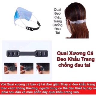 Combo 3 móc kẹp nhựa đeo khẩu trang