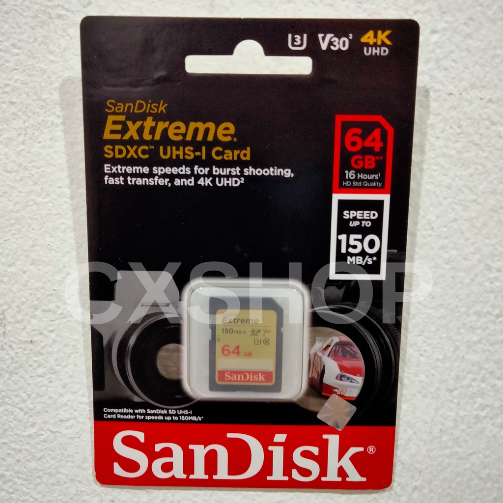 Thẻ Nhớ Sandisk Extreme Sdxc Uhs-I 64gb 150mb / S