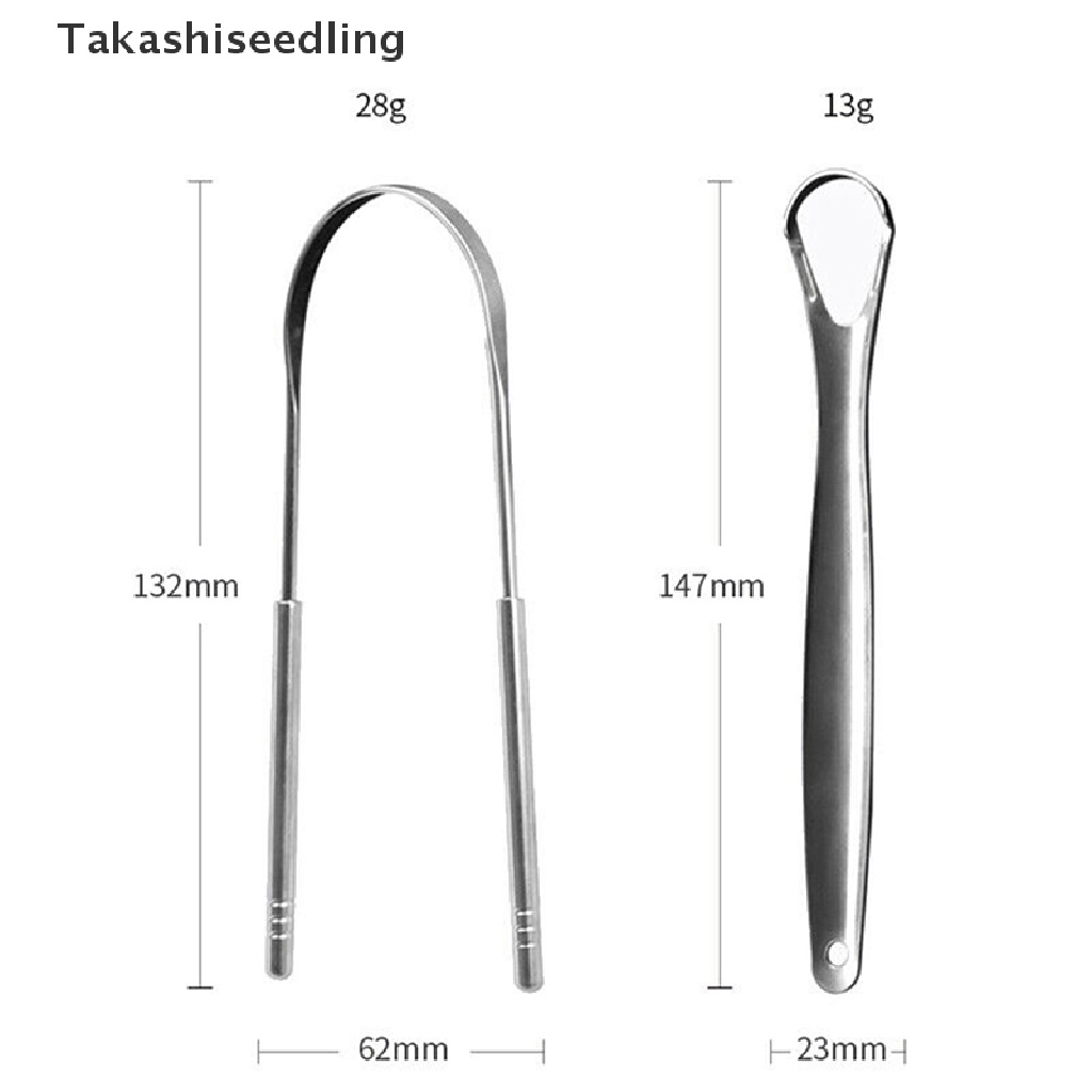 Set 1 / 2 Dụng Cụ Vệ Sinh Lưỡi Thép Không Gỉ Tiện Lợi