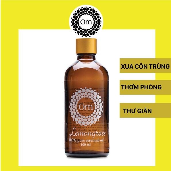 Tinh dầu Sả chanh Lemongrass 100% thiên nhiên 100ml - Om Fountain