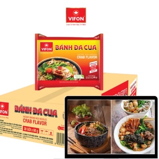 Thùng 30 Gói Bánh Đa Cua VIFON (65g/Gói)