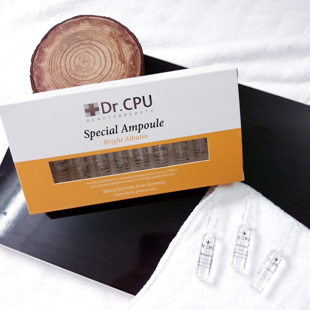 Tinh chất điện di dưỡng trắng Dr CPU Special Ampoule Bright Arbutin 20ea