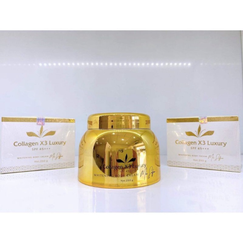 Bộ Kem body collagen x3 luxury + Kích_Trắng + Tắm_Trắng Collagen X3 Đông anh mẫu mới  chính hãng Holaskin