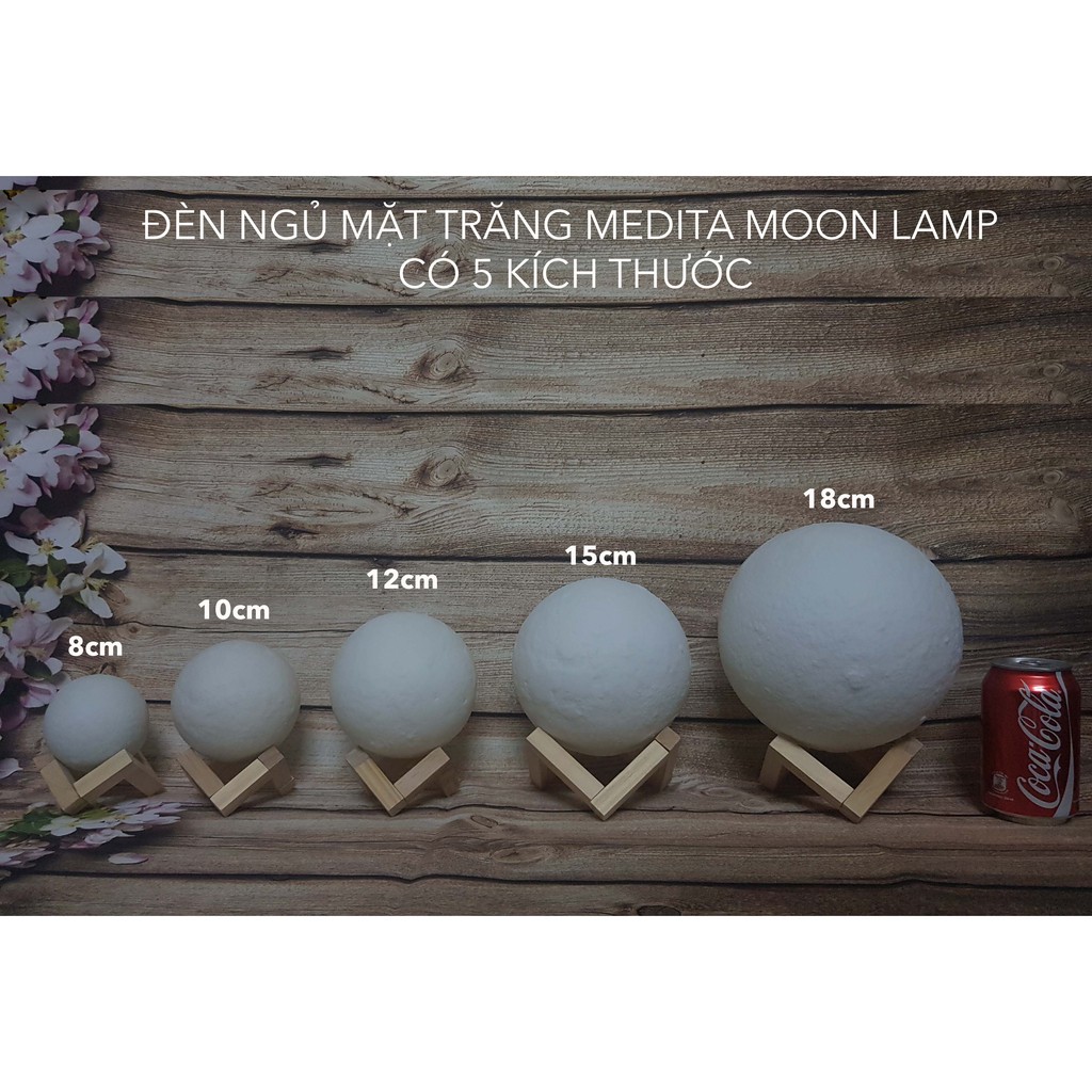 [ Siêu Đẹp ] Đèn ngủ Mặt Trăng Moon Light 3D Cảm Ứng