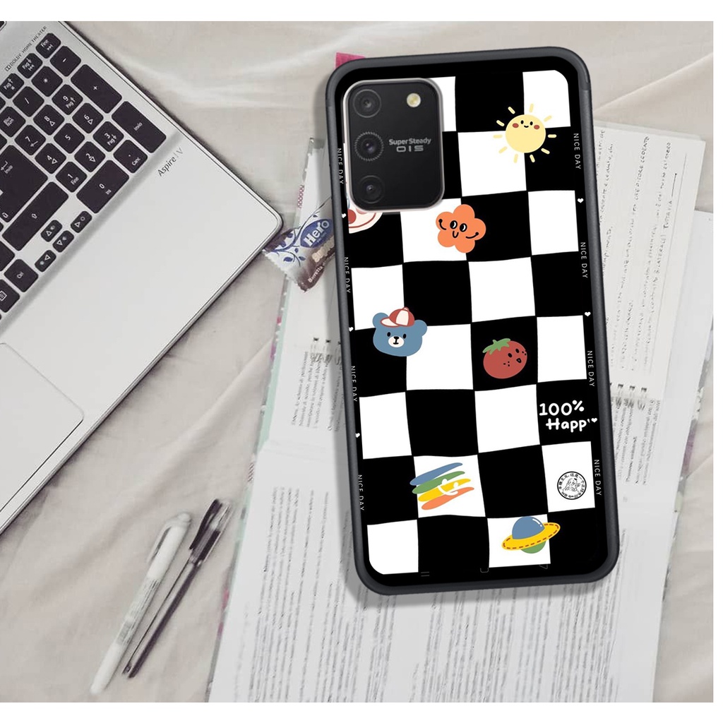 Ốp Lưng Samsung S9 - S9 PLUS - S10 LITE - NOTE 10 LITE  , In Hình &quot;Black Heart&quot; Phong Cách Đẹp.