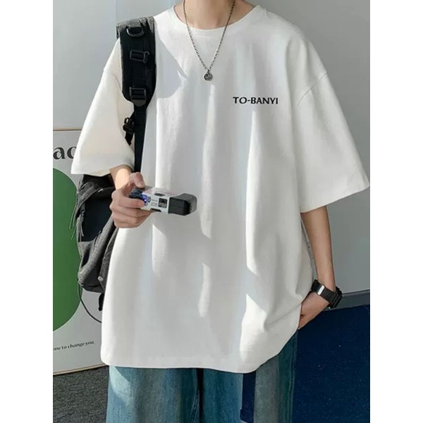 Áo thun tay lỡ nam nữ, áo phông unisex form rộng chất cotton mát mịn thấm hút mồ hôi in hình hh