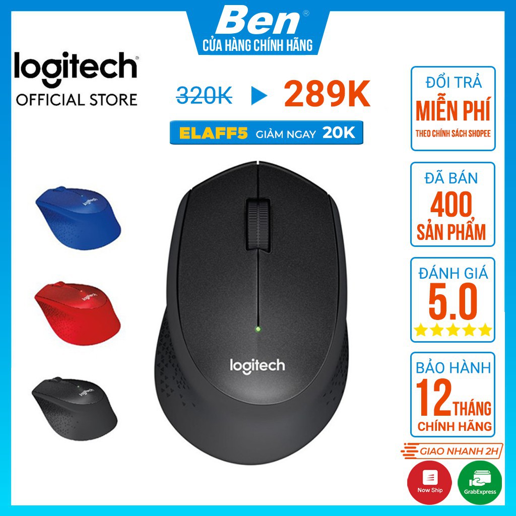 Chuột không dây Logitech M331 - Hàng chính hãng - Bảo hành 12 tháng