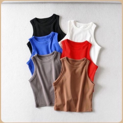 Áo thun nữ  Áo 3 lỗ Croptop nữ⚡GIÁ RẺ ⚡áo 3 lỗ ôm chất liệu thun cotton 100% co dãn mạnh - men87_store