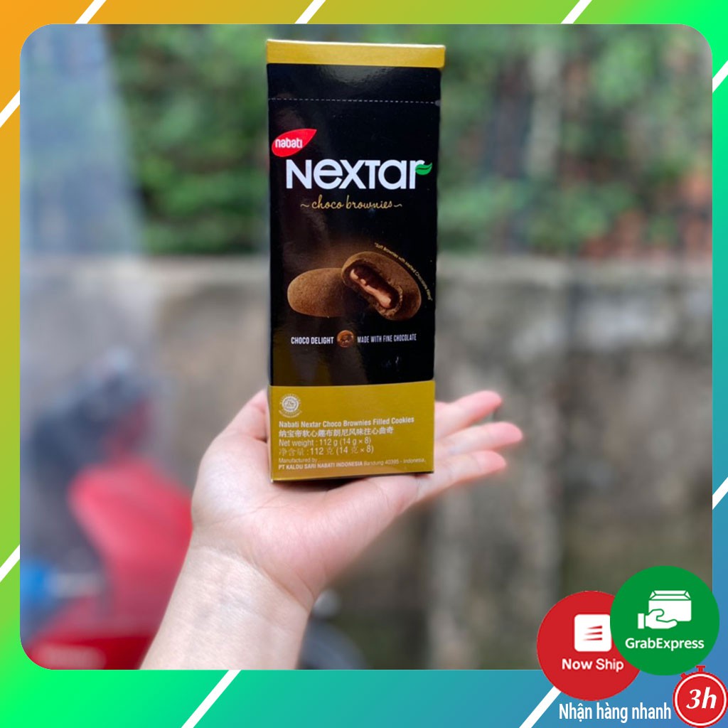 [Hộp 8 chiếc 112g] Bánh Nabati Nextar Socola - Ăn vặt cô nương béo