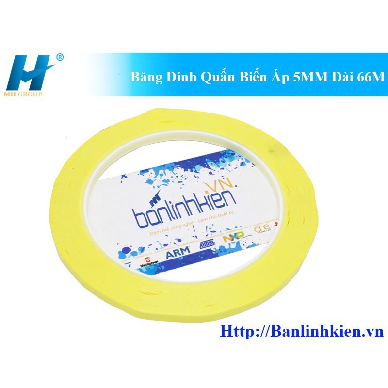 Băng Dính Quấn Biến Áp 5mm, 8mm, 10mm, 15mm….