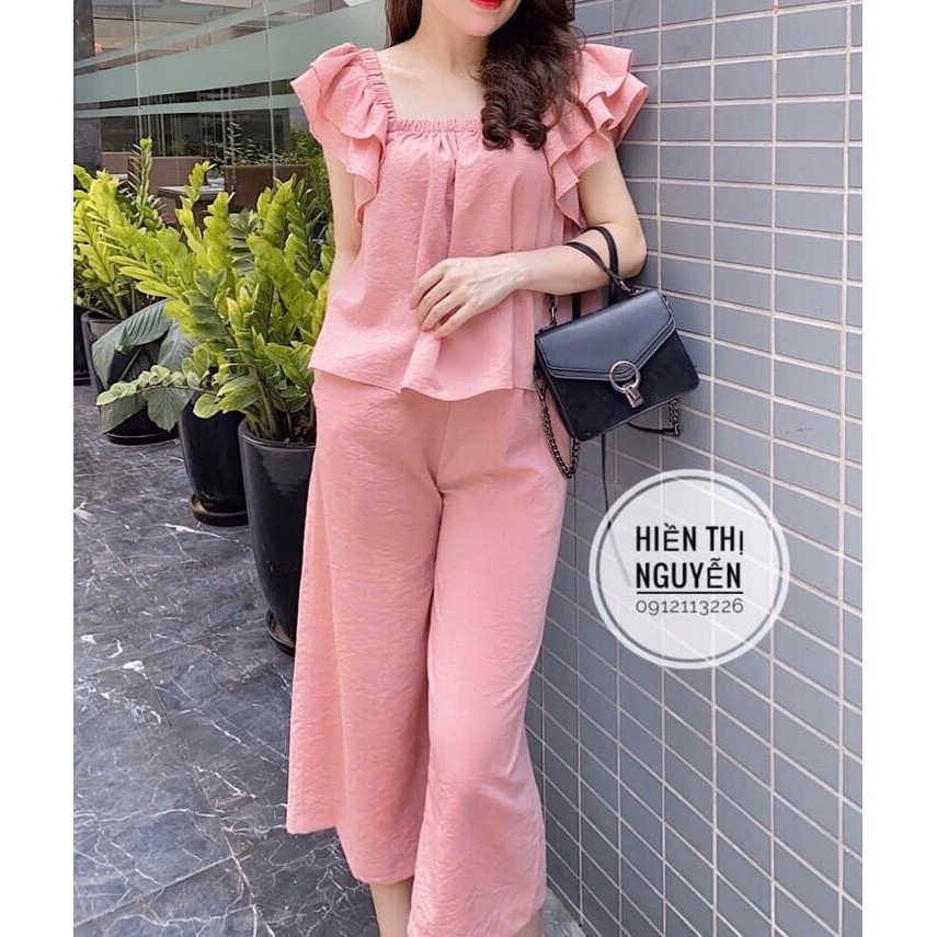 💝 Mua 3 bộ tặng 1 bộ💝 Set Đũi Áo Cánh Tiên Quần Ống Rộng Nữ MT28 | BigBuy360 - bigbuy360.vn