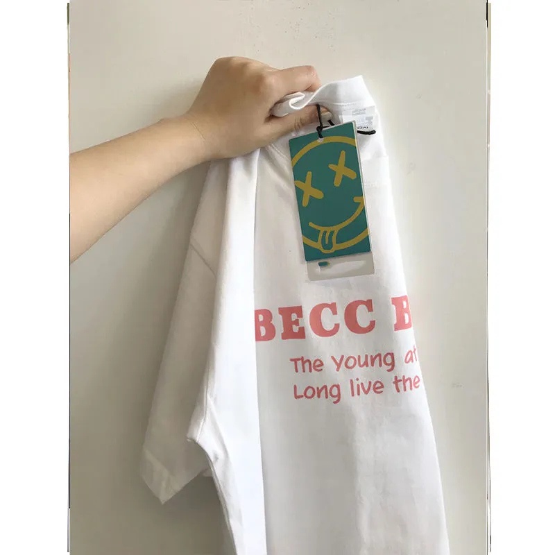 NRVP Áo Thun 100% Cotton Dáng Rộng Thời Trang Hàn Quốc Cho Nữ