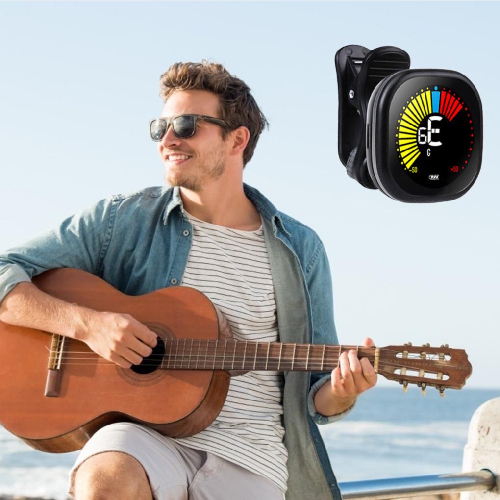 Dụng Cụ Lên Dây Đàn Guitar / Violin / Ukulele / Violin Màn Hình LCD Nhiều Màu Tùy Chọn
