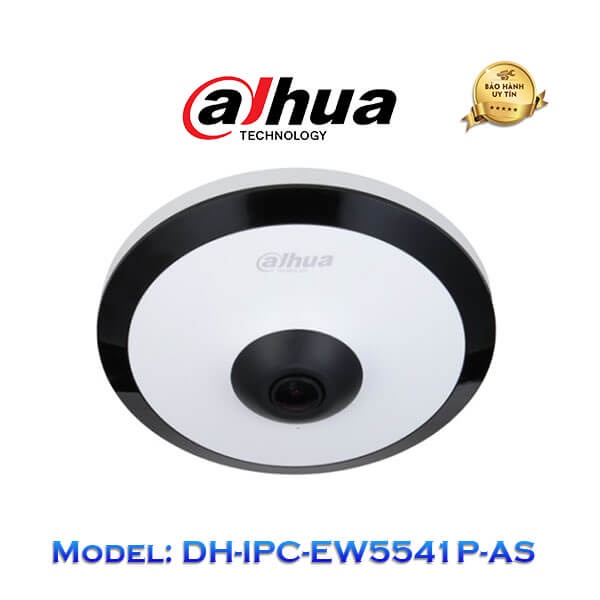 Camera IP Fisheye hồng ngoại 5.0 Megapixel DAHUA DH-IPC-EW5541P-AS óc quan sát: 180° (Horizontal), 1