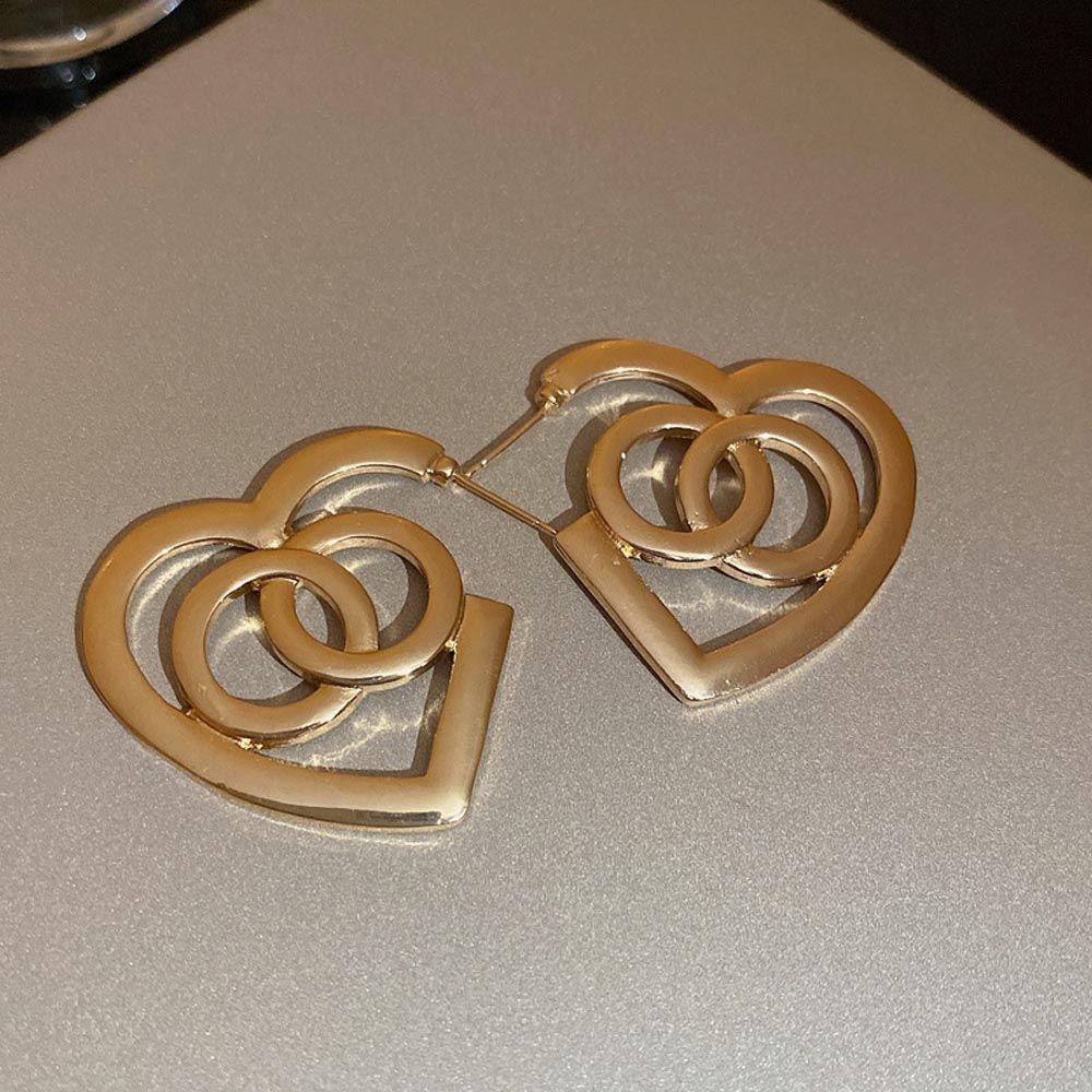 Bông Tai Dáng Dài Hình Tròn Phong Cách Vintage Thời Trang Cho Nữ