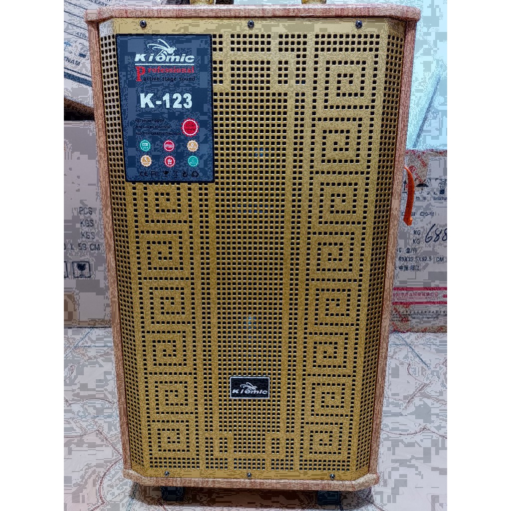 Loa kéo Kiomic K-123 Loa Bass 3 Tấc Công Suất Lớn, Âm Thanh Đỉnh Cao, hàng chính hãng(BH6 tháng)