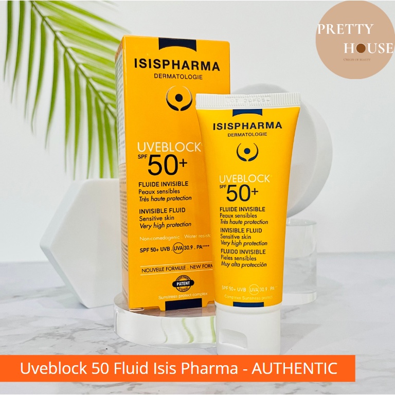 Kem chống nắng cho mọi loại da, lứa tuổi, thai phụ Uveblock 50 Fluid ISIS PHARMA