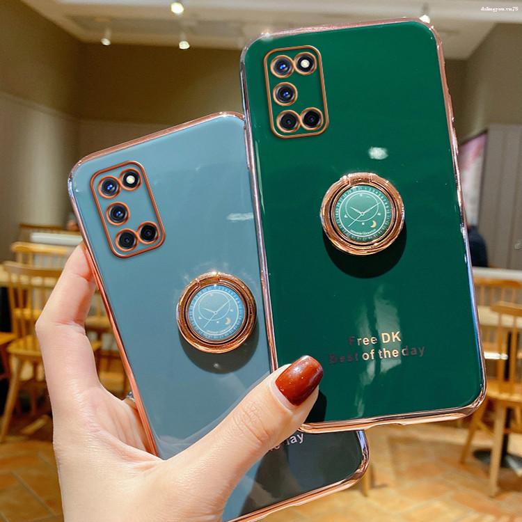 Ốp Điện Thoại Silicon Mềm Có Giá Đỡ Sang Trọng Cho OPPO A92 A52 A54 A93 A94 Reno 6Z 6 5 4 Pro 5G A16 A5S A7 A12 A3S A12e | DK | BigBuy360 - bigbuy360.vn