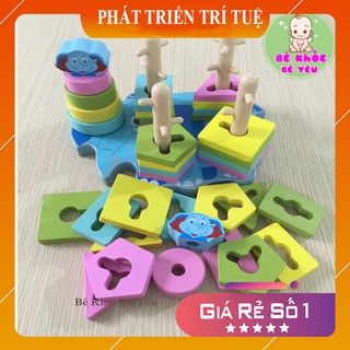 Đồ chơi thả hình khối chú voi con