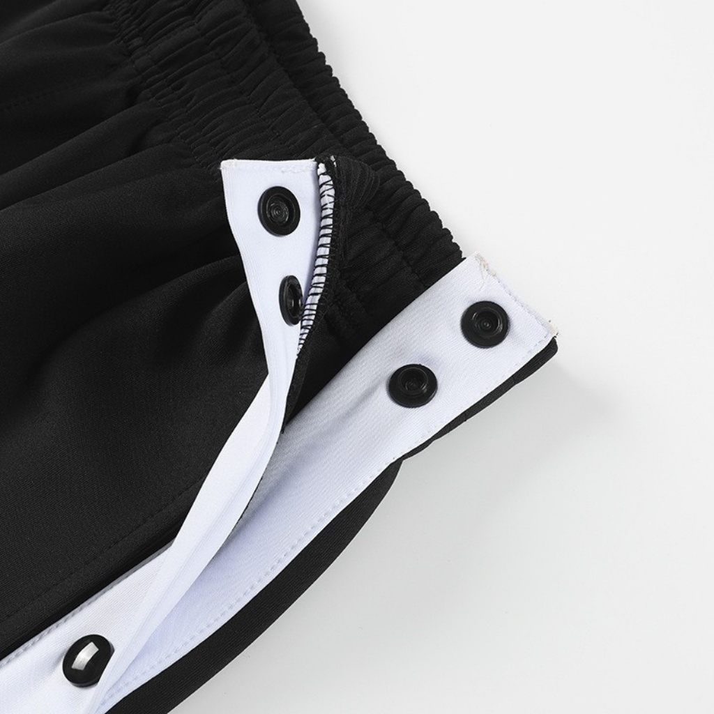 Quần Dài Buttons Pants, Quần Dáng Rộng Unisex Ống Xuông Cạp Chun Phối Cúc Bấm