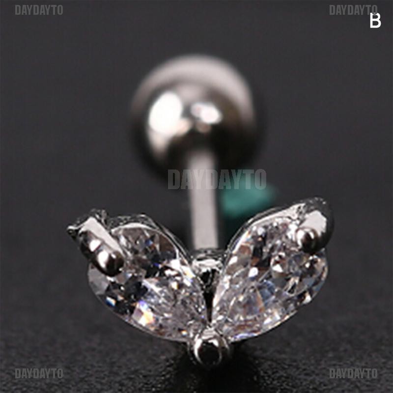 Khuyên Xỏ Sụn Tai Đính Đá Pha Lê