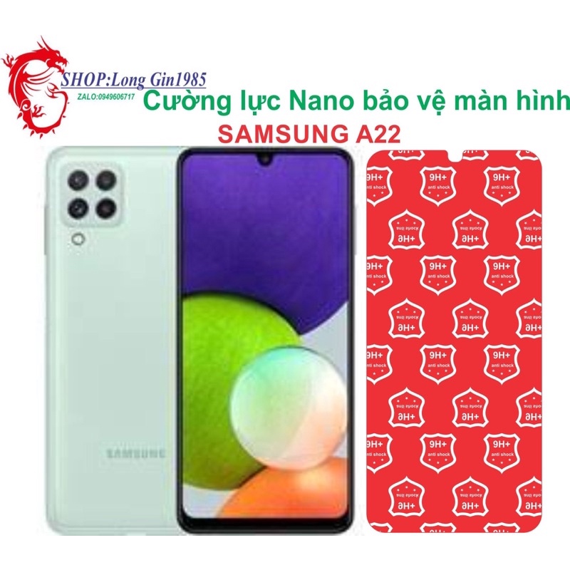 Samsung A22 Cường lực Nano chống va đập chống trầy xước