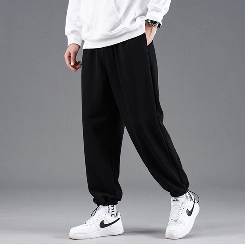 Quần Thể Thao Nam Nữ Mặc 2 Kiểu Ống Rộng Culottes Và Jogger Rút Gấu Lưng Chun Co Giãn JOGGER NAM 9000064C9