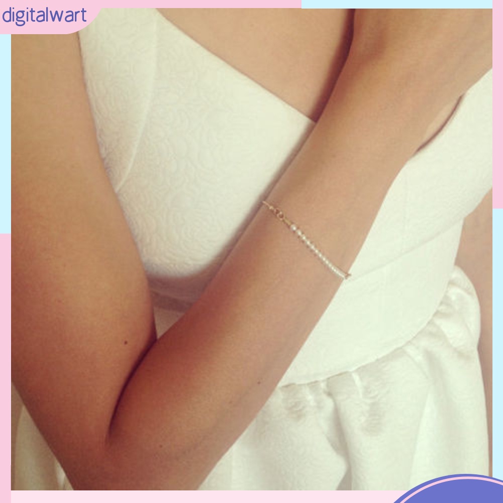 Vòng Tay Nữ Đính Hạt Giả Ngọc Trai