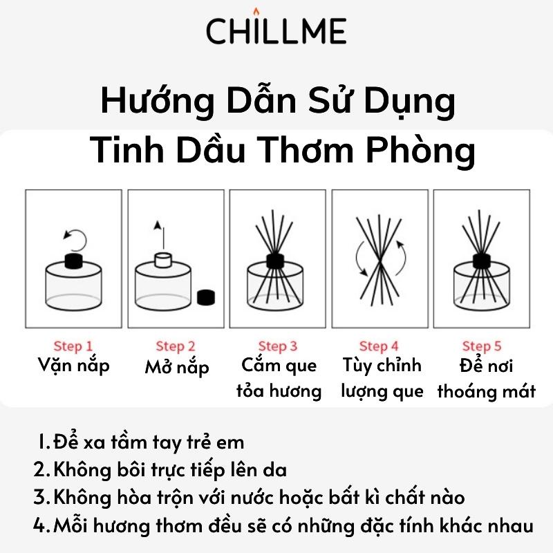 Tinh dầu thiên nhiên thơm phòng cao cấp nguyên chất 100ml TD02 xông phòng, đuổi muỗi - Chillme