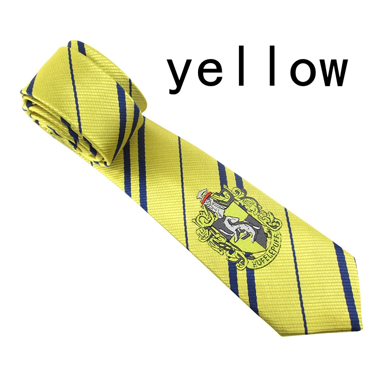 Harry Potter Necktie tie Hogwarts houses with log