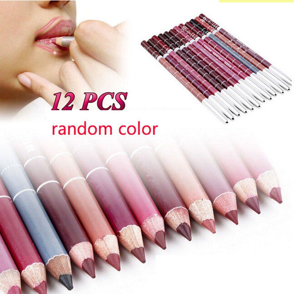Set 12 Chì Kẻ Viền Môi Chuyên Nghiệp 15CM