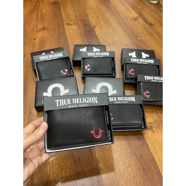 Bóp Ví Nam Da hiệu ông địa True Religion CHÍNH HÃNG - Gập đôi
