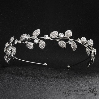 Vương miện cài tóc cô dâu đính đá và ngọc trai sang trọng