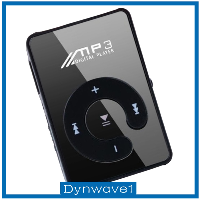 [DYNWAVE1]Mirror Clip Digital USB Mp3 music player support 1-8GB SD TF card White