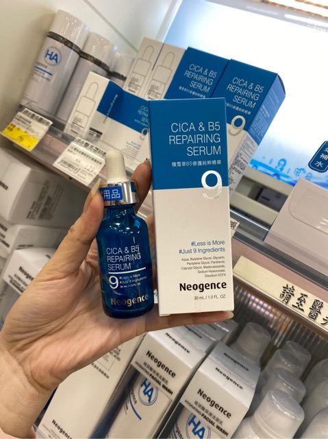 Tinh chất phục hồi săn chắc da B5 Neogence CICA&B5 Repairing Serum 30ml/ lọ và 5ml/ 6ml