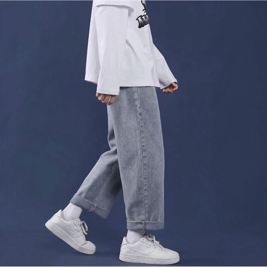 Quần jean Baggy nam ống suông, rộng, Q4 hottrend hàn quốc 2022