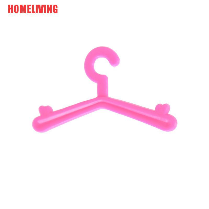 Set 20 Móc Treo Quần Áo Màu Hồng Cho Búp Bê Barbie