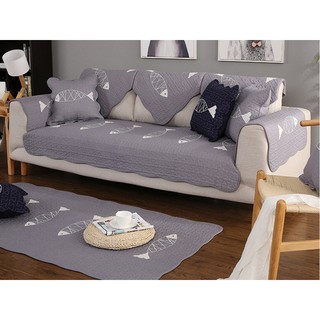 Thảm sofa - Cá xám 5 con  70*70