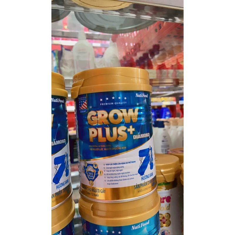 Grow Plus+ Diamond cho người gầy hương vannilla lon 400g '