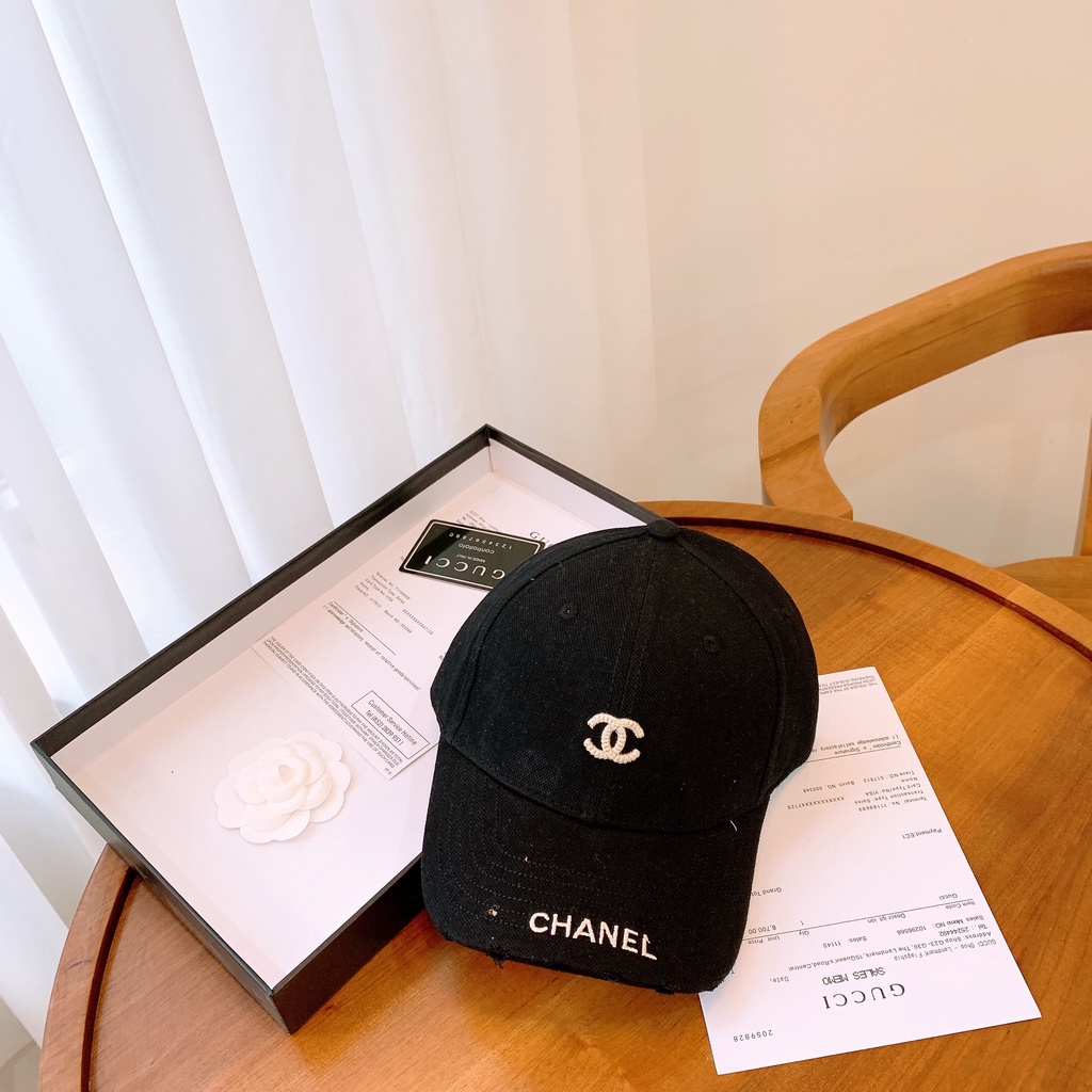 Nón kết lưỡi trai thêu CHAN NEL khung viền thời trang  nam nữ