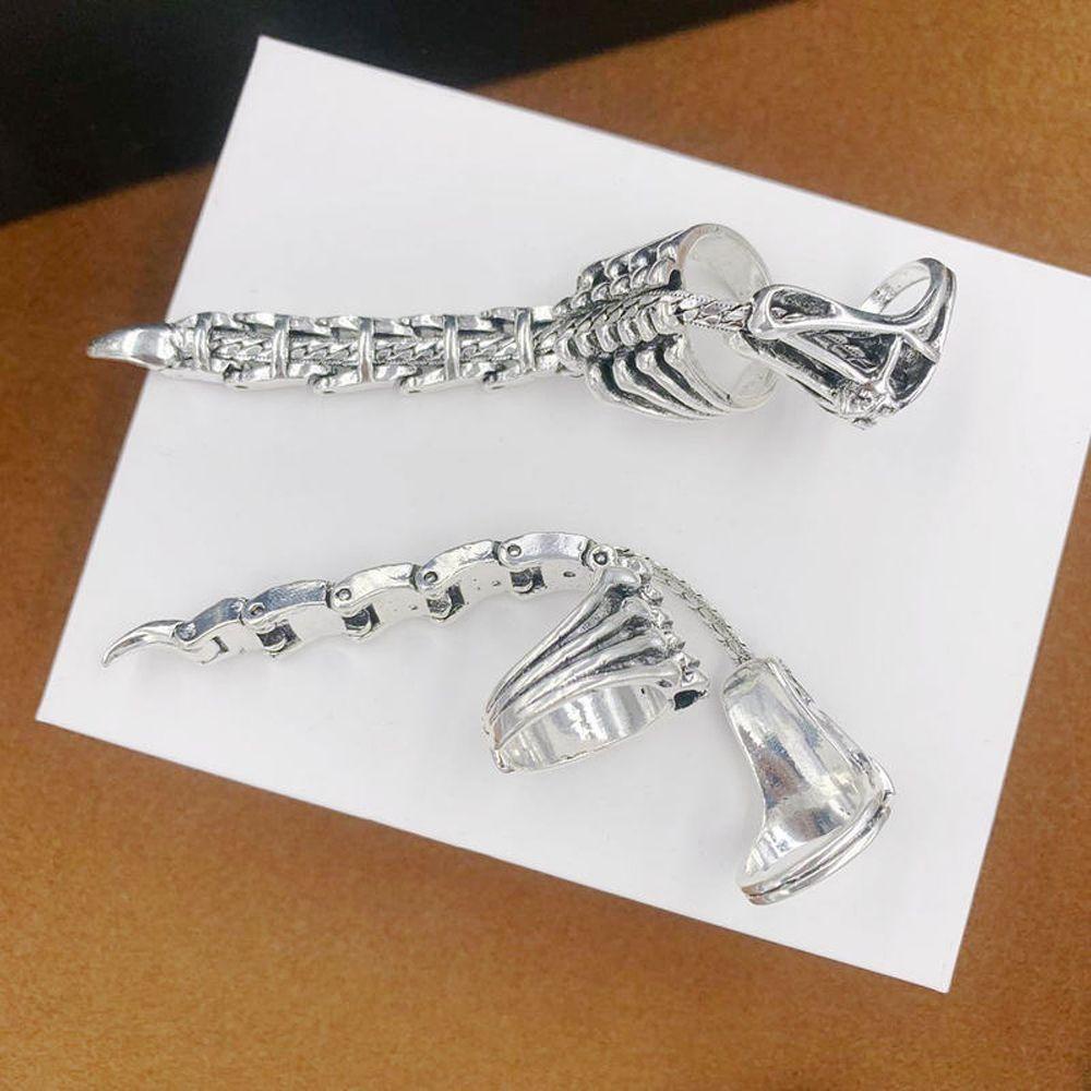 Fallforbeauty Nhẫn Hình Bọ Cạp / Đầu Lâu Phong Cách Hip Hop Vintage Cá Tính Thích Hợp Làm Quà Valentine