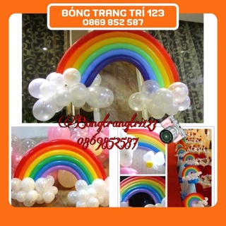 (Hàng Đẹp) Set Bóng Cao Su Tạo Hình Cầu Vồng