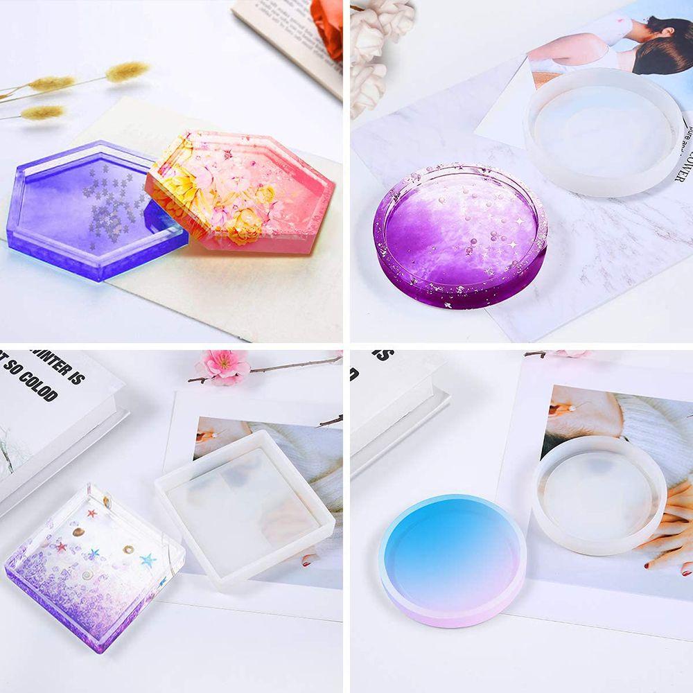 Khuôn Silicon Trong Suốt Làm Đế Lót Ly Thủ Công DIY 1