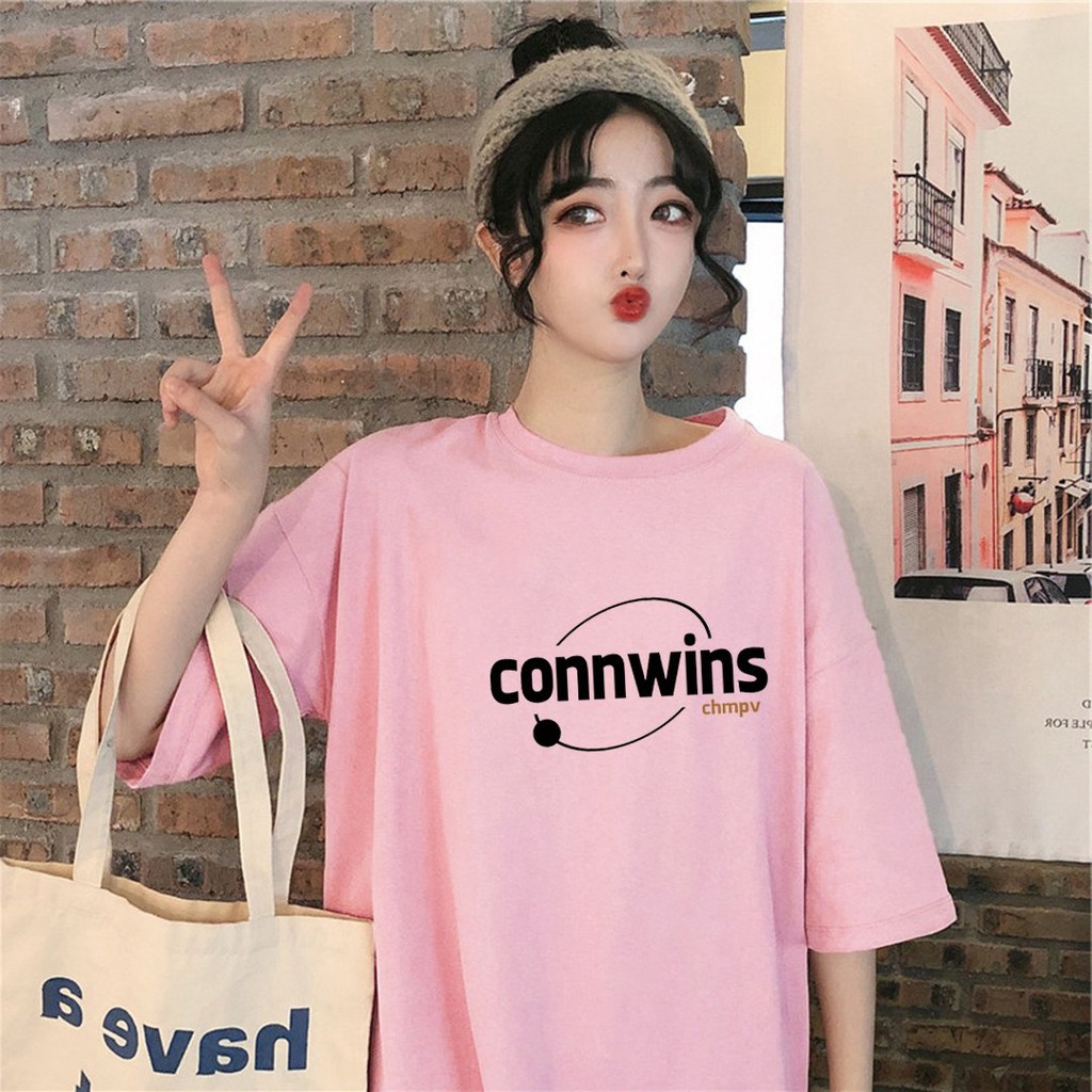 [Áo Hoodie Phản Quang CLIP & ẢNH THẬT] Áo Thun Tay Lỡ In Nhiệt Connwins form Unisex nam nữ phong cách Ulzzang - ATIN70 [