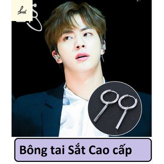 Bông tai BTS Jin ( Chất liệu : Sắt không Gỉ không dị ứng )
