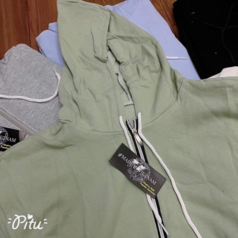 [Mã FAMARAL1 giảm 10K đơn 50K] Áo khoác nỉ trơn tay phồng HS6