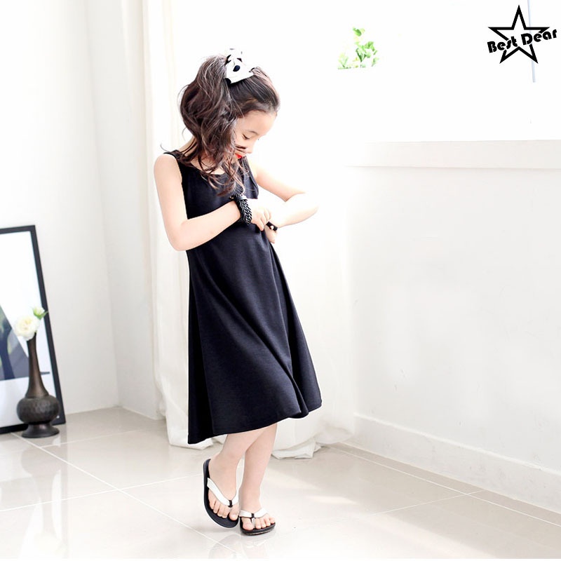 Đầm Cotton Mùa Hè Phong Cách Âu Mỹ Dễ Thương Cho Mẹ Và Bé